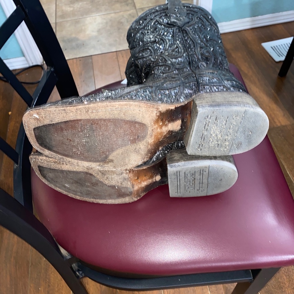 Corral Women's Inlay Embroidery Western Boot - Square Toe - C3434